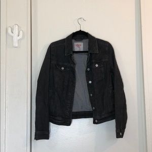 Charcoal gray jean jacket